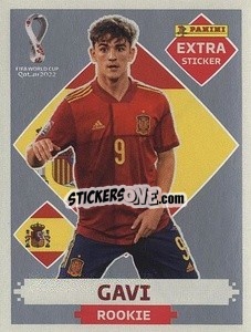 Figurina Gavi (Spain) - FIFA World Cup Qatar 2022. International Edition - Panini