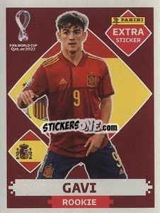 Cromo Gavi (Spain) - FIFA World Cup Qatar 2022. International Edition - Panini