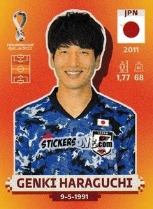 Sticker Genki Haraguchi - FIFA World Cup Qatar 2022. International Edition - Panini