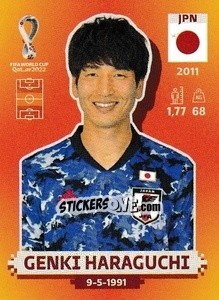 Sticker Genki Haraguchi - FIFA World Cup Qatar 2022. International Edition n. JPN10 - Panini