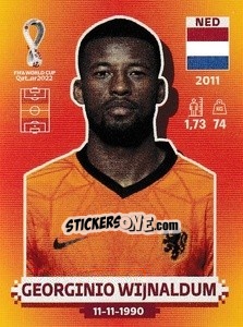 Sticker Georginio Wijnaldum - FIFA World Cup Qatar 2022. International Edition - Panini