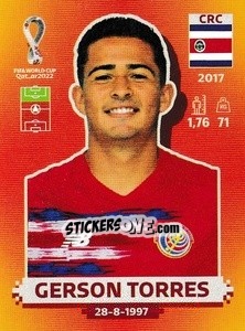 Cromo Gerson Torres - FIFA World Cup Qatar 2022. International Edition - Panini
