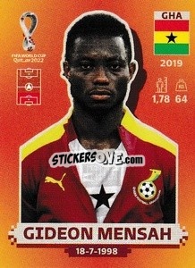 Sticker Gideon Mensah - FIFA World Cup Qatar 2022. International Edition - Panini