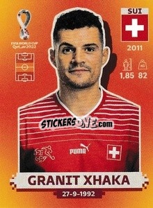 Sticker Granit Xhaka - FIFA World Cup Qatar 2022. International Edition - Panini