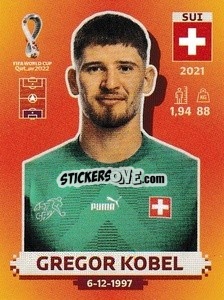 Cromo Gregor Kobel - FIFA World Cup Qatar 2022. International Edition - Panini