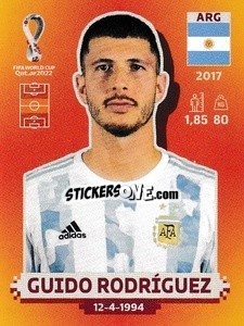 Sticker Guido Rodríguez - FIFA World Cup Qatar 2022. International Edition - Panini