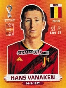 Sticker Hans Vanaken - FIFA World Cup Qatar 2022. International Edition - Panini