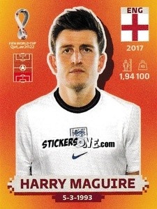 Sticker Harry Maguire - FIFA World Cup Qatar 2022. International Edition - Panini