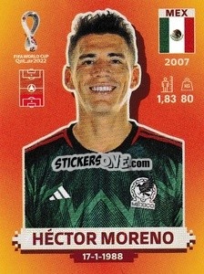 Figurina Héctor Moreno - FIFA World Cup Qatar 2022. International Edition - Panini