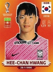 Sticker Hee-chan Hwang - FIFA World Cup Qatar 2022. International Edition - Panini