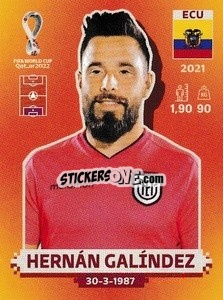 Figurina Hernán Galíndez - FIFA World Cup Qatar 2022. International Edition - Panini