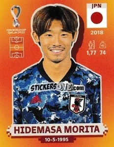 Sticker Hidemasa Morita - FIFA World Cup Qatar 2022. International Edition - Panini