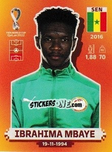 Figurina Ibrahima Mbaye - FIFA World Cup Qatar 2022. International Edition - Panini