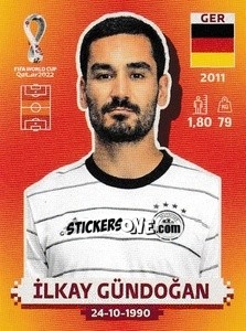 Sticker İlkay Gündoğan - FIFA World Cup Qatar 2022. International Edition - Panini