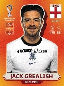 Cromo Jack Grealish - FIFA World Cup Qatar 2022. International Edition - Panini