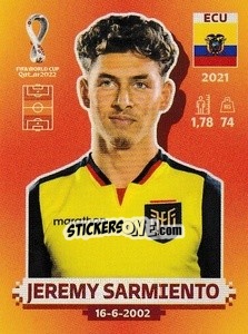 Sticker Jeremy Sarmiento - FIFA World Cup Qatar 2022. International Edition - Panini