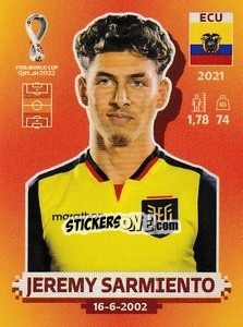 Cromo Jeremy Sarmiento - FIFA World Cup Qatar 2022. International Edition - Panini