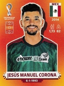 Figurina Jesús Manuel Corona - FIFA World Cup Qatar 2022. International Edition - Panini