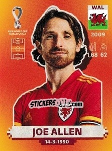 Sticker Joe Allen - FIFA World Cup Qatar 2022. International Edition - Panini