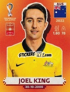 Sticker Joel King - FIFA World Cup Qatar 2022. International Edition - Panini