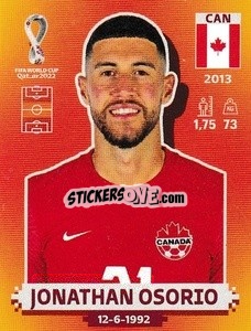 Cromo Jonathan Osorio - FIFA World Cup Qatar 2022. International Edition - Panini