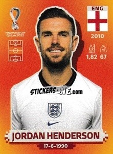 Sticker Jordan Henderson - FIFA World Cup Qatar 2022. International Edition - Panini