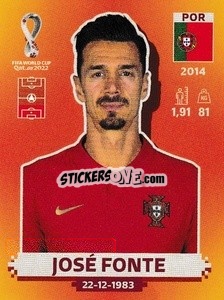 Sticker José Fonte - FIFA World Cup Qatar 2022. International Edition - Panini