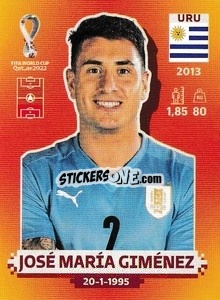 Sticker José María Giménez - FIFA World Cup Qatar 2022. International Edition - Panini