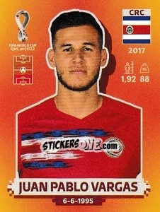 Figurina Juan Pablo Vargas - FIFA World Cup Qatar 2022. International Edition - Panini