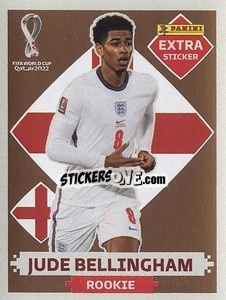 Figurina Jude Bellingham (England) - FIFA World Cup Qatar 2022. International Edition - Panini