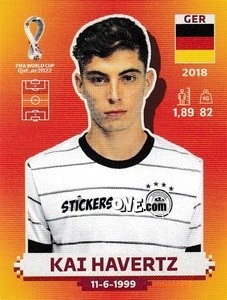 Figurina Kai Havertz - FIFA World Cup Qatar 2022. International Edition - Panini