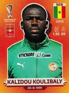 Cromo Kalidou Koulibaly - FIFA World Cup Qatar 2022. International Edition - Panini