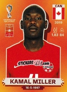 Figurina Kamal Miller - FIFA World Cup Qatar 2022. International Edition - Panini