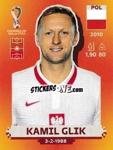 Sticker Kamil Glik - FIFA World Cup Qatar 2022. International Edition - Panini