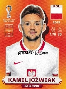 Figurina Kamil Jóźwiak - FIFA World Cup Qatar 2022. International Edition - Panini