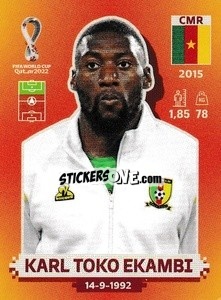 Cromo Karl Toko Ekambi - FIFA World Cup Qatar 2022. International Edition - Panini