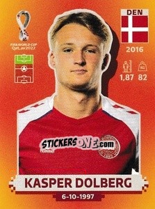 Sticker Kasper Dolberg - FIFA World Cup Qatar 2022. International Edition - Panini