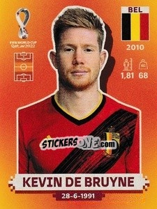 Cromo Kevin De Bruyne - FIFA World Cup Qatar 2022. International Edition - Panini