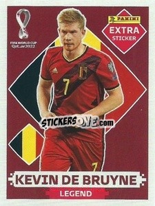Sticker Kevin De Bruyne (Belgium) - FIFA World Cup Qatar 2022. International Edition - Panini