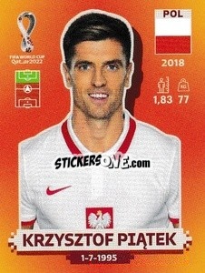Sticker Krzysztof Piątek - FIFA World Cup Qatar 2022. International Edition - Panini