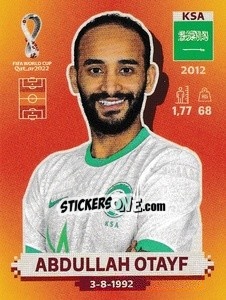 Sticker KSA17 Abdullah Otayf - FIFA World Cup Qatar 2022. International Edition - Panini