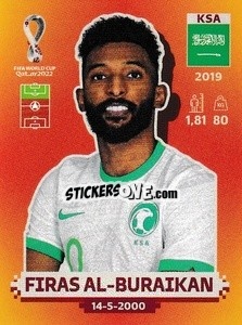 Sticker KSA18 Firas Al-Buraikan - FIFA World Cup Qatar 2022. International Edition - Panini