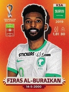 Cromo KSA18 Firas Al-Buraikan - FIFA World Cup Qatar 2022. International Edition - Panini