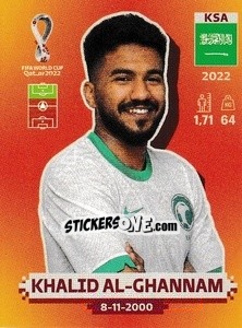 Figurina KSA20 Khalid Al-Ghannam - FIFA World Cup Qatar 2022. International Edition - Panini