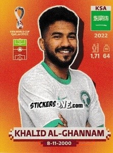 Sticker KSA20 Khalid Al-Ghannam