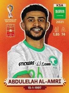 Figurina KSA5 Abdulelah Al-Amri - FIFA World Cup Qatar 2022. International Edition - Panini