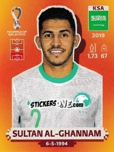 Figurina KSA8 Sultan Al-Ghannam - FIFA World Cup Qatar 2022. International Edition - Panini