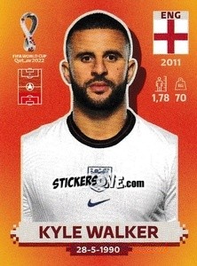 Figurina Kyle Walker - FIFA World Cup Qatar 2022. International Edition - Panini