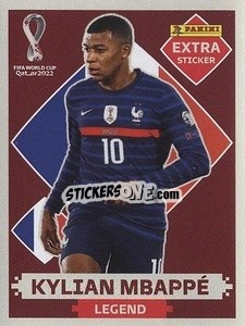 Figurina Kylian Mbappé (France) - FIFA World Cup Qatar 2022. International Edition - Panini