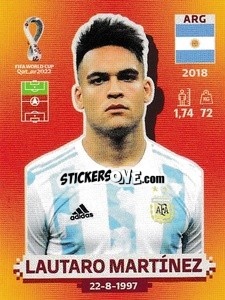 Cromo Lautaro Martínez - FIFA World Cup Qatar 2022. International Edition - Panini